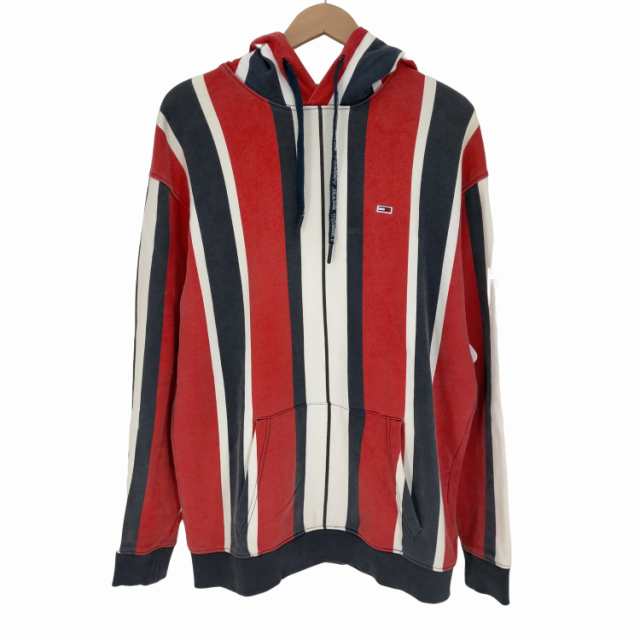 tommy jeans(トミージーンズ) VERTICAL STRIPE HOODIE マルチカラー