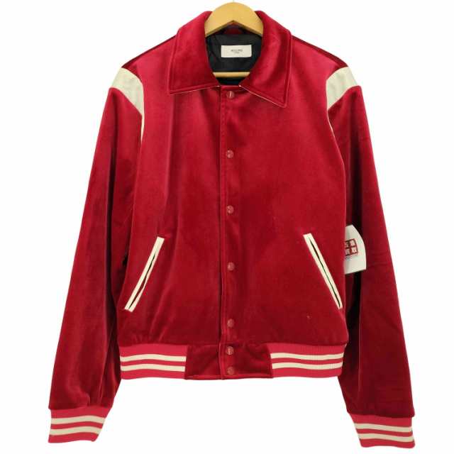 USED古着(ユーズドフルギ) {{ROLLING STUDIOS}} VELVET VARSITY JACKET ベロアバーシティジャケット メンズ import：M 【中古】【ブラン