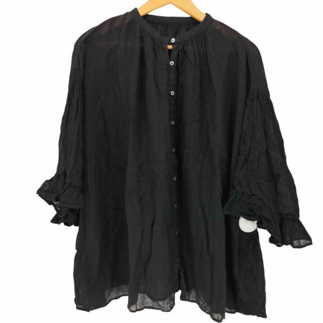 nest Robe(ネストローブ) 24SS リネンガーゼギャザースリーブブラウス レディース FREE 【中古】【ブランド古着バズストア】の通販はブラウス