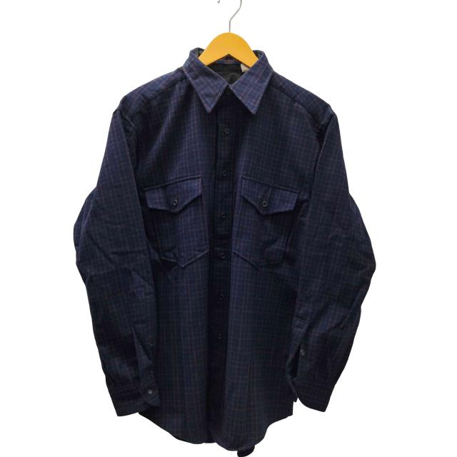 PENDLETON(ペンドルトン) USA製 チェック L/S PURE VIRGIN WOOL ウール ネルシャツ メンズ import：M 【中古】【ブランド古着バズストア】