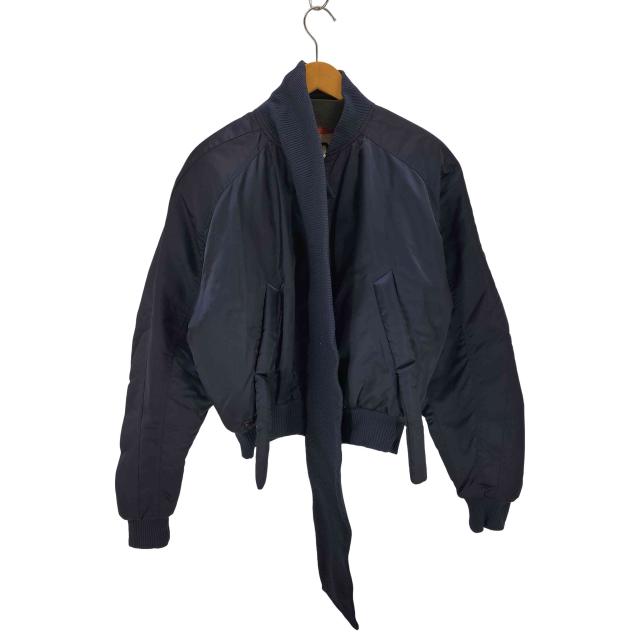 OTTOLINGER(オットリンガー) Scarf Bomber Jacket Blue レディース import：XS 【中古】【ブランド古着バズストア】