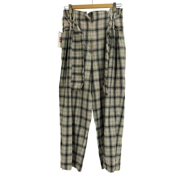 STUDIO NICHOLSON(スタジオニコルソン) チェック柄 2タック ワイドパンツ レディース JPN：1 【中古】【ブランド古着バズストア】