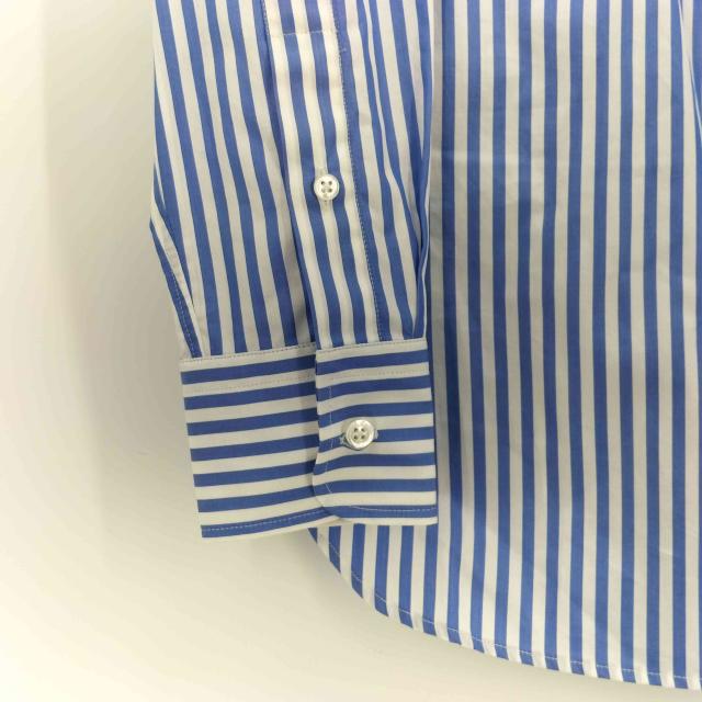RALPH LAUREN PURPLE LABEL(ラルフローレンパープルレーベル) マチ付き ホリゾンタル カラー L/S ストライプ シャツ メンズ 0【中古】【ブランド古着バズストア】_3