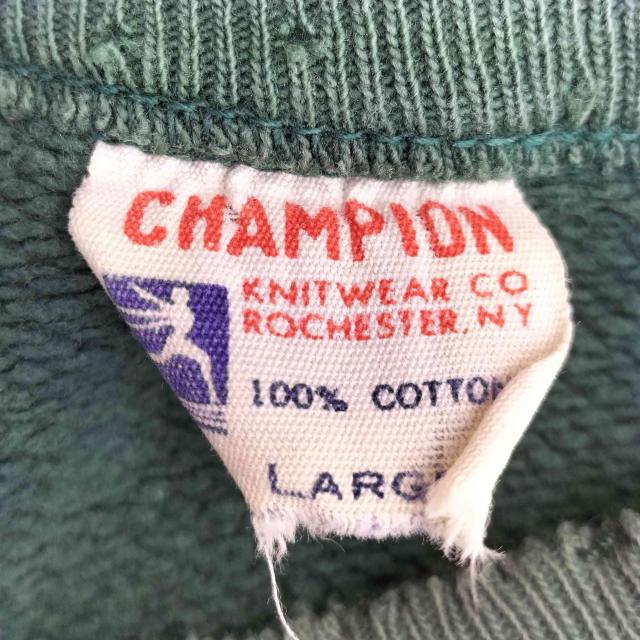 Champion(チャンピオン) 60s 大文字ランタグ ラバープリント OSWEGO STATE ラグラン カレッジスウェット メンズ import：L 【中古】【ブランド古着バズストア】_5