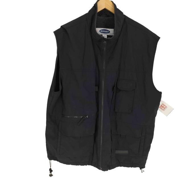 ベスト 古着 90s OLD NAVY オールドネイビー ジップアップ フリース 90\u0027s OLD NAVY Down Vest 90s オールドネイビー ダウンベスト Green