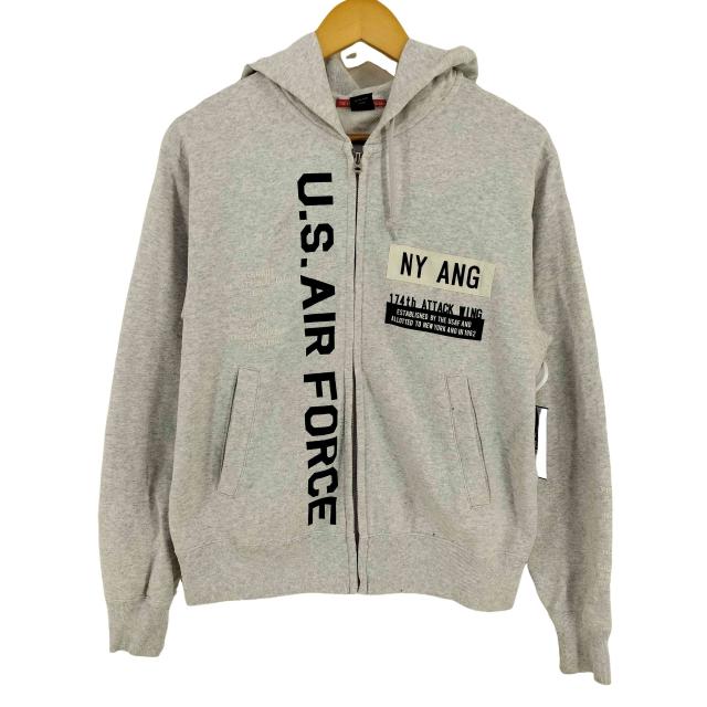 AVIREX(アヴィレックス) AIR NATIONAL GUARD PATCH ＆ PRINT ZIP PARKA メンズ import：M 【中古】【ブランド古着バズストア】