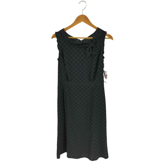 HYSTERICS(ヒステリックス) CHECKER FLAG柄 ロールカラーマーメイドワンピース レディース FREE 【中古】【ブランド古着バズストア】