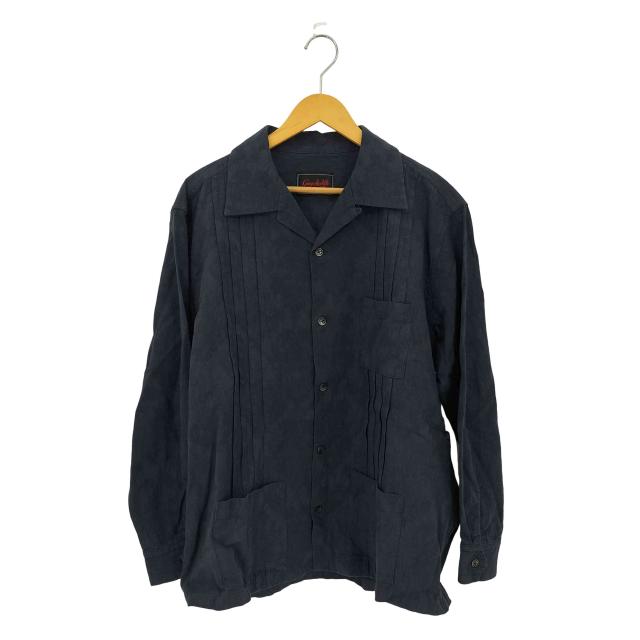 GANGSTERVILLE(ギャングスタビル) RIPTIDE CLUB - L/S GUAYABERA SHIRTS リップタイドクラブ - L/S グアヤベラシャツ メンズ XL【中古】【ブランド古着バズストア】