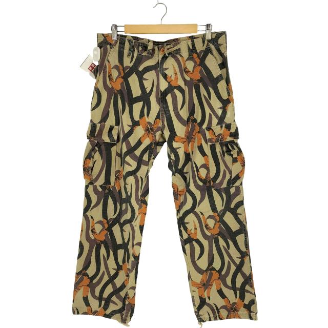 Stussy(ステューシー) 00S GEARタグ Flower Tribal Camo Cargo Pants フラワー トライバルカモ リップストップ カーゴ パンツ メンズ 34【中古】【ブランド古着バズストア】