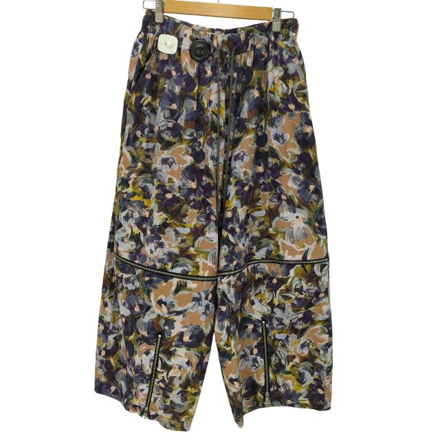 KIDILL(キディル) 24SS HERESIE CHILDREN期 LOOSE FIT PANTS DEVEAUX FLOWER ルーズフィット 総柄 ワイド ボンテージ パンツ メンズ 44【中古】【ブランド古着バズストア】