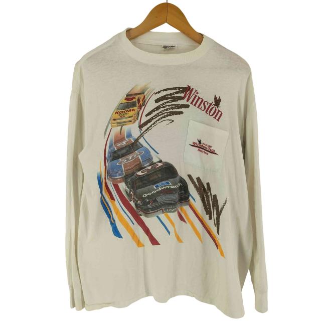 USED古着(ユーズドフルギ) レーシングカップ 両面プリント ロングスリーブTシャツ メンズ XL【中古】【ブランド古着バズストア】