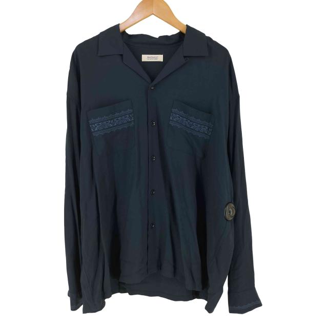 RADIALL(ラディアル) CUTLASS - OPEN COLLARED SHIRT L/S カットレス オープン カラー シャツ メンズ L【中古】【ブランド古着バズストア】