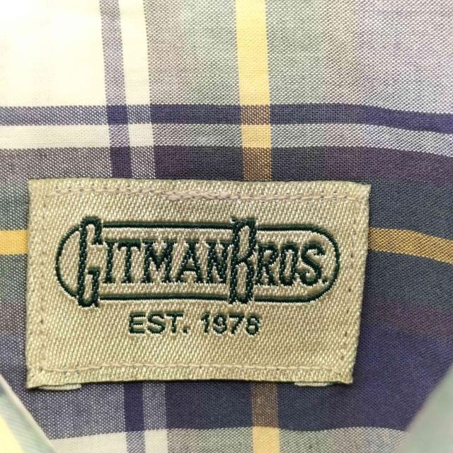 GITMAN BROS.(ギットマンブラザーズ) USA製 片ポケ チェックBDシャツ メンズ JPN:L 【中古】【ブランド古着バズストア】の通販は GITMAN BROS.(ギットマンブラザーズ) USA製 片ポケ チェックBDシャツ メンズ JPN:L 【中古】【ブランド古着バズストア】の通販は