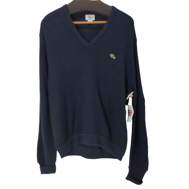 IZOD LACOSTE(アイゾッドラコステ) 80-90S MADE IN USA Vネックアクリルニット メンズ import：L 【中古】【ブランド古着バズストア】の通販は