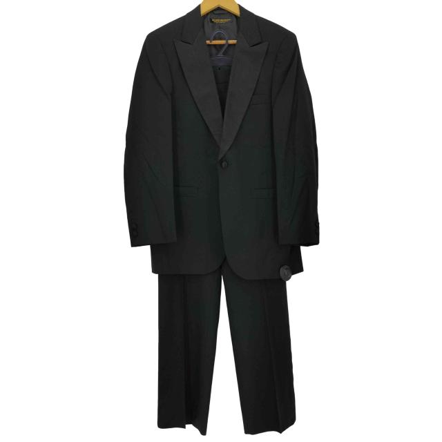 BROOKS BROTHERS(ブルックスブラザーズ) 襟シルク 1B テーラードジャケット サイドライン スラックスパンツ タキシード スーツ セットアップ メンズ  AA【中古】【ブランド古着バズストア】