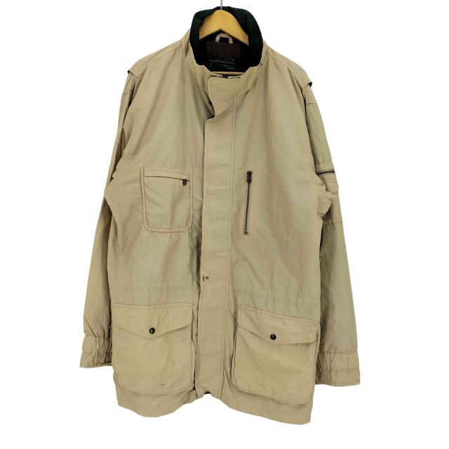 Eddie Bauer(エディーバウアー) 80s 黒タグ後期 袖切替 マルチポケット ナイロンジャケット メンズ import：XXL 【中古】【ブランド古着バズストア】
