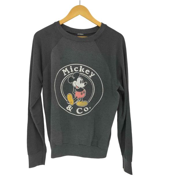 USED古着(ユーズドフルギ) キャラクタープリント ラグランスウェット メンズ 表記無 【中古】【ブランド古着バズストア】