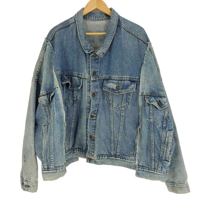 Levis(リーバイス) ×JS WORKS  リメイク ドッキング デニム オーバー トラッカージャケット メンズ 表記無 【中古】【ブランド古着バズストア】