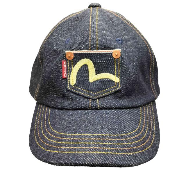 EVISU(エヴィス) 日本製 カモメ刺繍 ポケット デニムキャップ メンズ 表記無 【中古】【ブランド古着バズストア】
