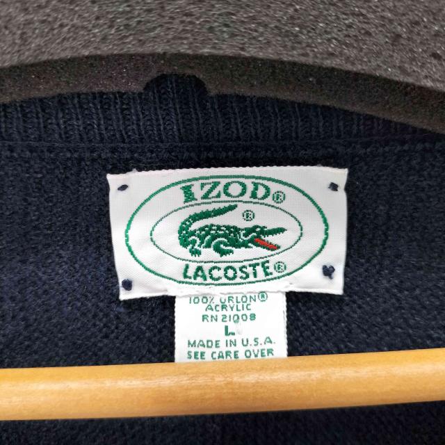 IZOD LACOSTE(アイゾッドラコステ) 80-90S MADE IN USA Vネックアクリルニット メンズ import：L 【中古】【ブランド古着バズストア】の通販は