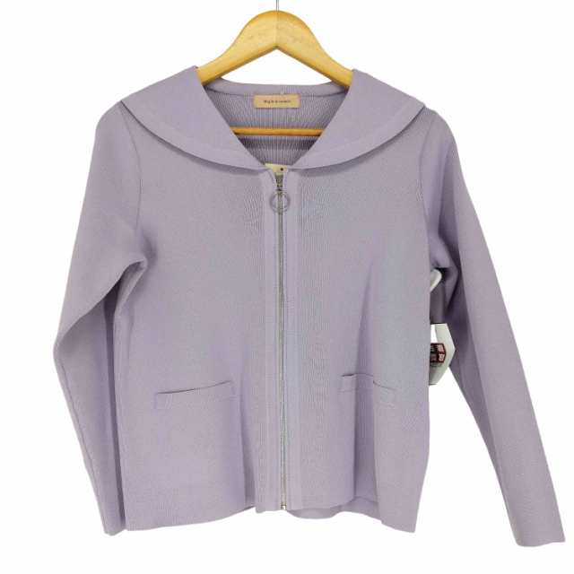 USED古着(ユーズドフルギ) {{Maglie le cassetto}} セーラーカラージップカーディガン elegance レディース  9【中古】【ブランド古着バズストア】 9,353円