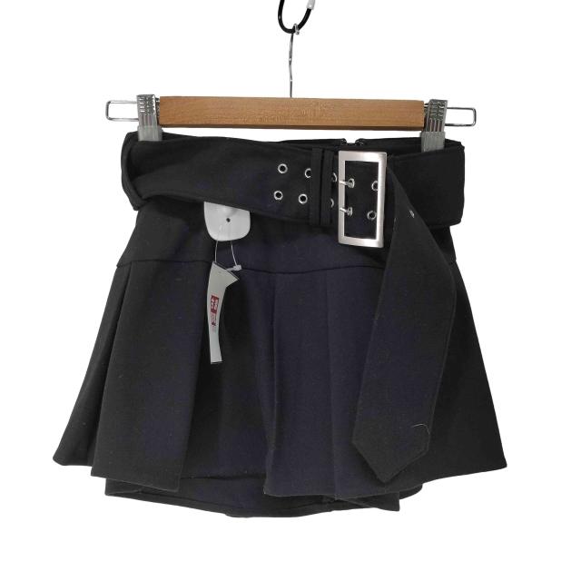 Darich ワイドベルトプリーツミニスカート ハトメベルトプリーツミニスカート ダーリッチ Darich ワイドベルトプリーツミニスカート