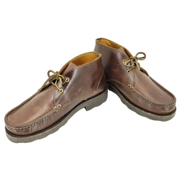 Paraboot(パラブーツ) MAINE/ROCADE MARRON-LIS AMERICA レザーチャッカブーツ メンズ  38【中古】【ブランド古着バズストア】