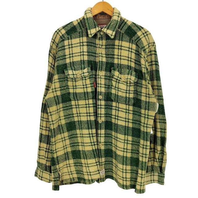 NIGEL CABOURN(ナイジェルケーボン) 90S SPORTSWEAR パイル地 両フラップ ヘビーネルシャツ メンズ 2【中古】【ブランド古着バズストア】 9,000円