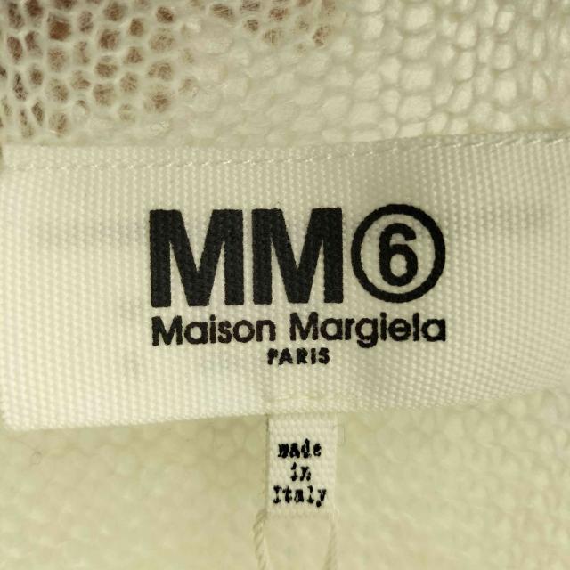 MM6 Maison Margiela(エムエムシックスメゾンマルジェラ) White Subversive Knit Sewater  サイドラインテープ アシンメトリー リブ配色ニット レディース  M【中古】【ブランド古着バズストア】 MM6 Maison Margiela(エムエムシックスメゾンマルジェラ) White