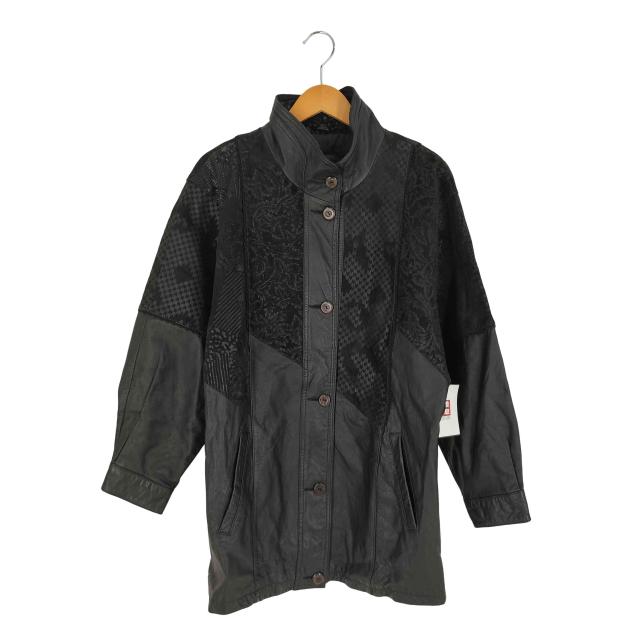 USED古着(ユーズドフルギ) PELLE マルチパターン レザーハーフコート レディース import：M 【中古】【ブランド古着バズストア】