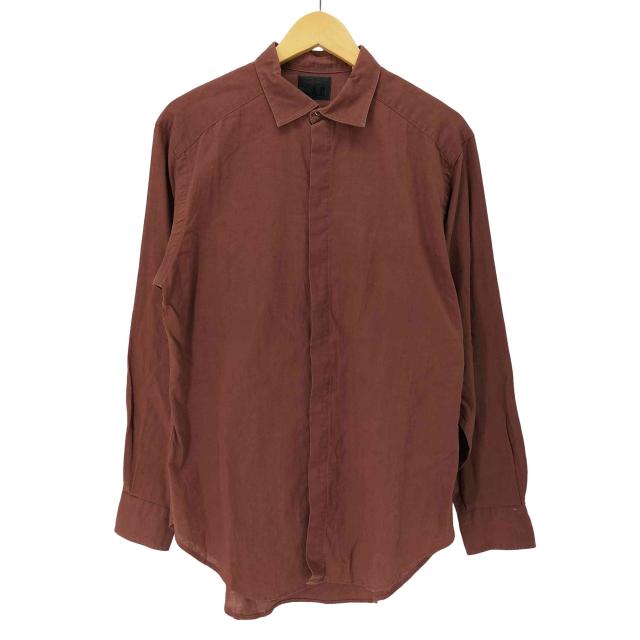 Yohji Yamamoto DURBAN A.A.R(ヨウジヤマモトダーバンアール) コットンリネン 比翼 シャツ メンズ import：L 【中古】【ブランド古着バズストア】