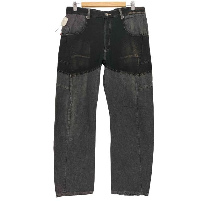 balanceweardesign(バランスウェアデザイン) 00s 切替 立体裁断 Tech Combo Denim テックコンボデニム メンズ JPN：XL 【中古】【ブランド古着バズストア】