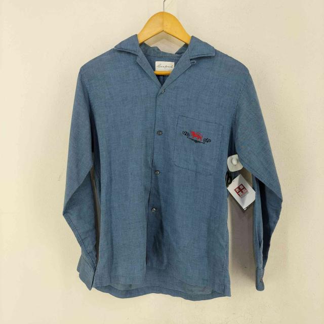 USED古着(ユーズドフルギ) COOPERS L/S ロゴ刺繍 開襟シャツ メンズ import：S 【中古】【ブランド古着バズストア】_1