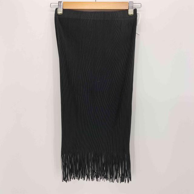 PLEATS PLEASE ISSEY MIYAKE(プリーツプリーズイッセイミヤケ) 12SS 裾フリンジ プリーツ スカート レディース JPN：4 【中古】【ブランド古着バズストア】_1