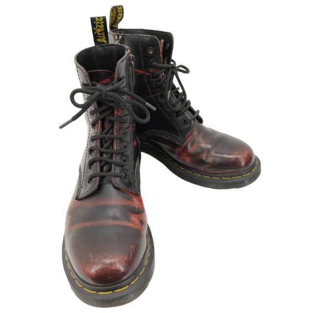 Dr.Martens(ドクターマーチン) 1460 PASCAL FRNT ZIP サイドジップ レースアップブーツ レディース UK6【中古】【ブランド古着バズスト