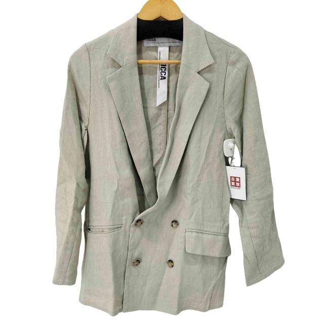 TICCA(ティッカ) リネンパナマダブルジャケット レディース JPN：1 【中古】【ブランド古着バズストア】