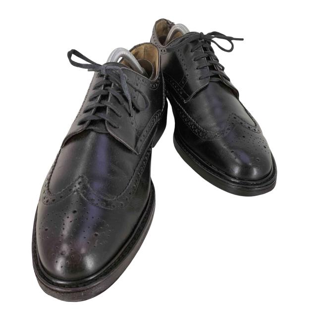 Paraboot(パラブーツ) フランス製 外羽根 ウィングチップ レザーシューズ メンズ UK：8 【中古】【ブランド古着バズストア】