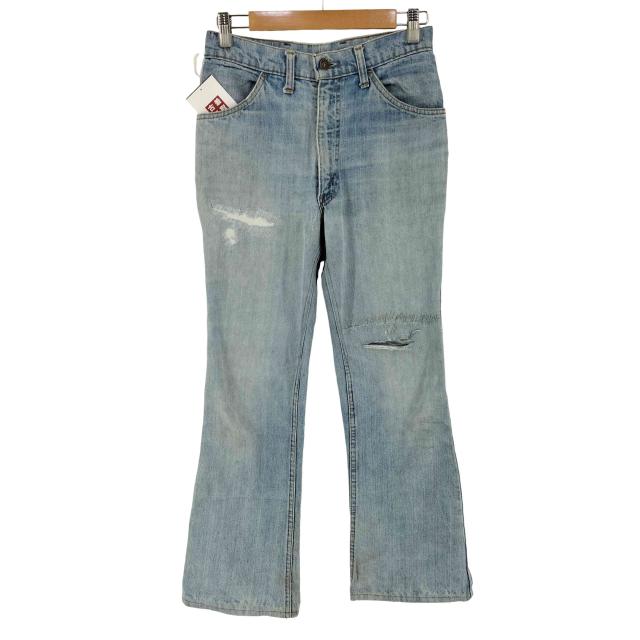 Levis(リーバイス) アメリカ製 オレンジタブ ボタン裏10刻印 42TALONジップ ブーツカット フレア デニム パンツ ベルボトム レディース  記載無し【中古】【ブランド古着バズストア】
