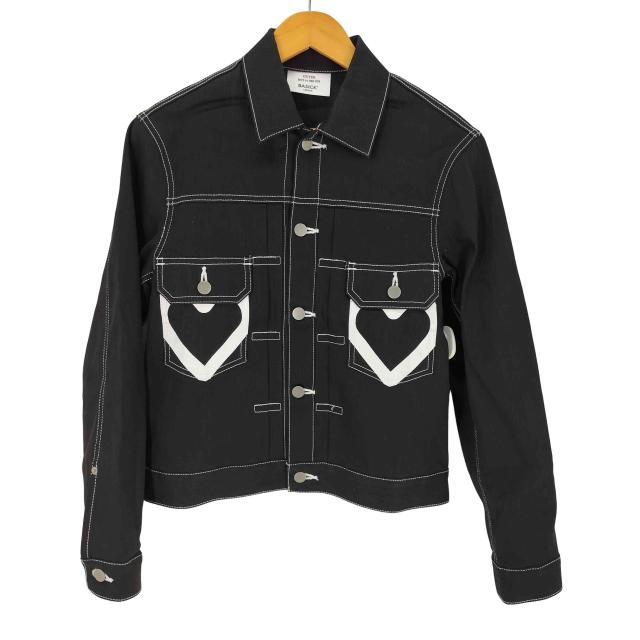 BASICKS(ベイシックス) 22ss Hear Painting Denim Jacket ハートペイント デニムジャケット レディース W【中古】【ブランド古着バズストア】