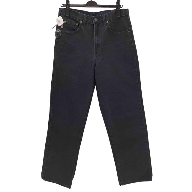 Carhartt(カーハート) Relaxed Fit ロゴ タブ 5ポケット テーパード ブラック デニム パンツ メンズ  32×32【中古】【ブランド古着バズストア】
