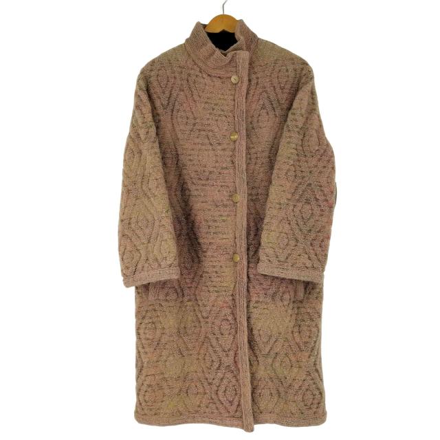 MISSONI(ミッソーニ) MADE IN ITALY 裏地キルティング ウールナイロン混 マルチカラーモヘアコート レディース EUR：44 【中古】【ブランド古着バズストア】