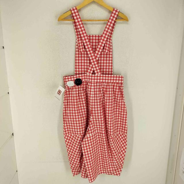 新品 COMME des GARCONS サロペット オーバーオール 赤チェック 新品 COMME des GARCONS サロペット オーバーオール 赤チェック
