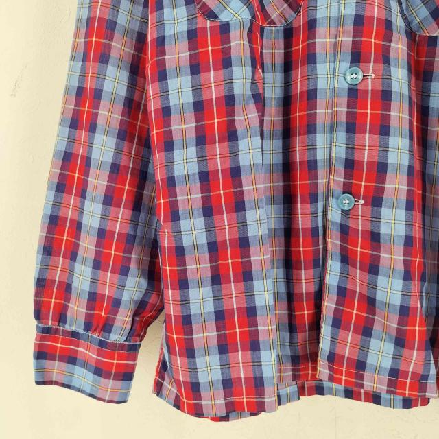 PILGRIM(ピルグリム) 50s チェックオープンカラーシャツ メンズ import：M 【中古】【ブランド古着バズストア】 PILGRIM(ピルグリム) 50s チェックオープンカラーシャツ メンズ import