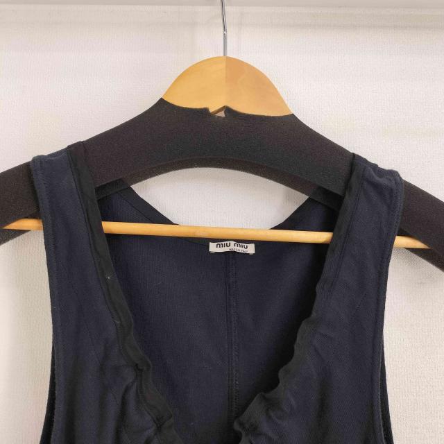 miu miu(ミュウミュウ) イタリア製 フリルデザイン サイドジップ