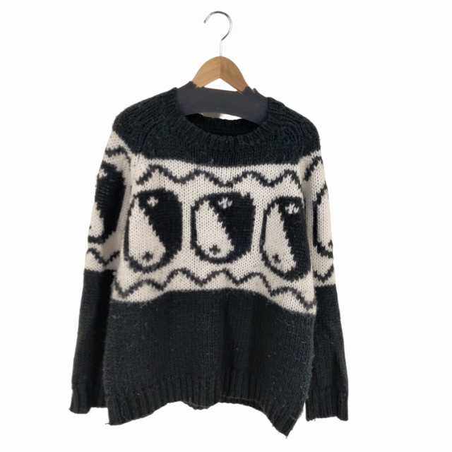 BLACKWEIRDOS(ブラック ウィドゥ) YIN-YANG KNIT 陰陽 メンズ JPN：M 【中古】【ブランド古着バズストア】