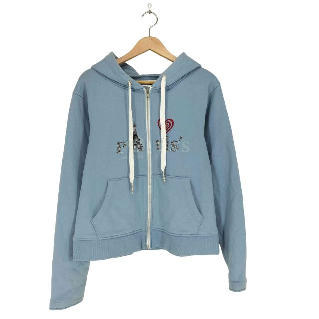 USED古着(ユーズドフルギ) {{DINOWORKS PARIS}} ストーン装飾 PARIS ジップフーディー domestic レディース FREE 【中古】【ブランド古着バズストア】