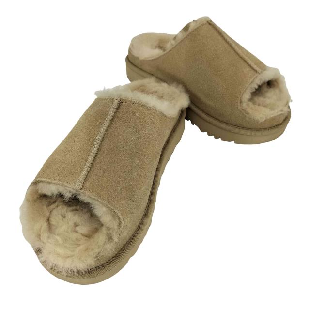 UGG(アグ) GREENPORT SLIDE スエード シープスキン サンダル レディース JPN：22 【中古】【ブランド古着バズストア】