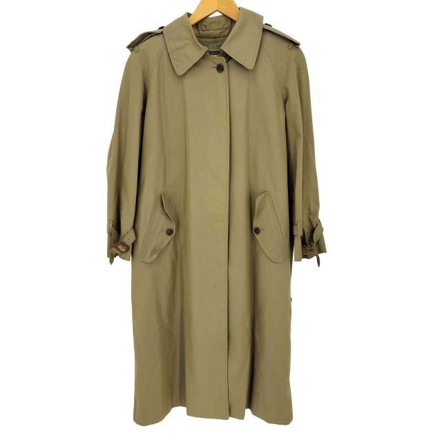 BURBERRYS(バーバリーズ) 90s 玉蟲 裏地ノバチェック ライナー付き ステンカラーコート レディース import：L 【中古】【ブランド古着バズストア】