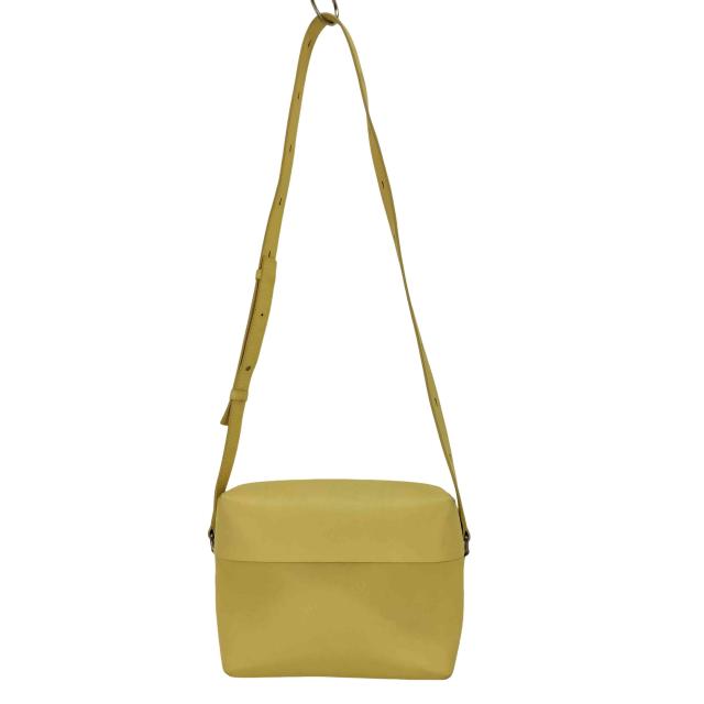 JIL SANDER(ジルサンダー) LID CROSSBODY エンボスロゴ レザーショルダーバッグ レディース 表記無 【中古】【ブランド古着バズストア】