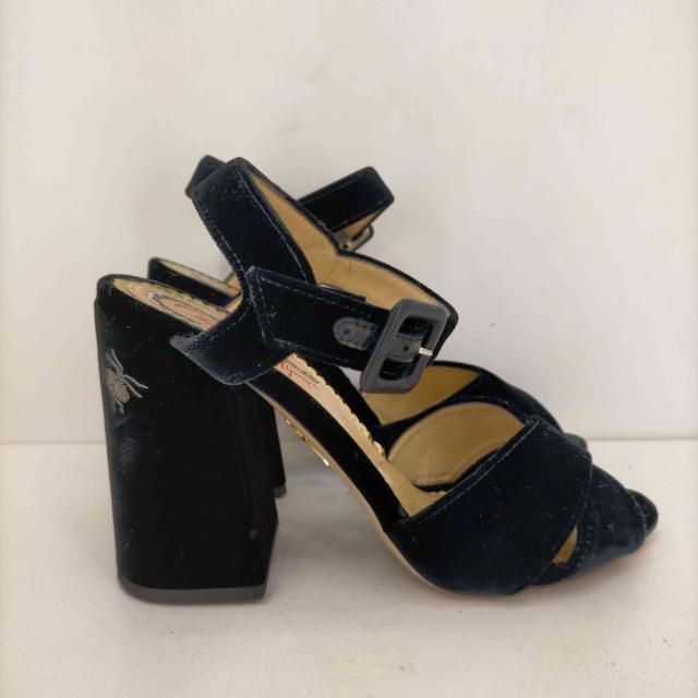Charlotte Olympia(シャーロットオリンピア) サンダル 37 レディース - 黒